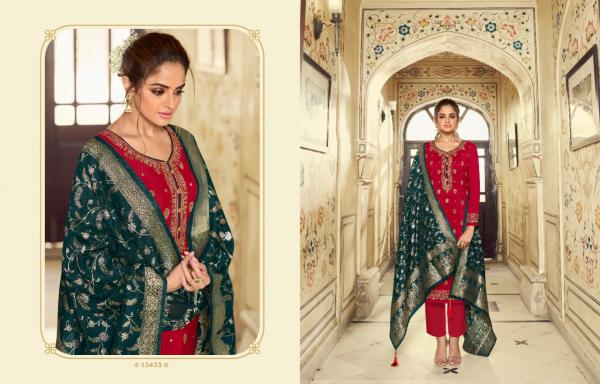 Zisa Kainaat Festival Wear Jacquard Designer Salwar Suit Collection